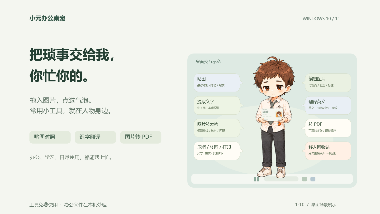 小元办公桌宠产品封面